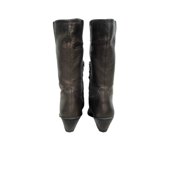 Cold Water Creek Bronze Leather Western Boots - Picture 4 of 7